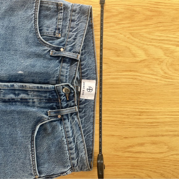 Anine Bing Medium Wash Straight Leg Denim | 27 - Picture 4 of 5